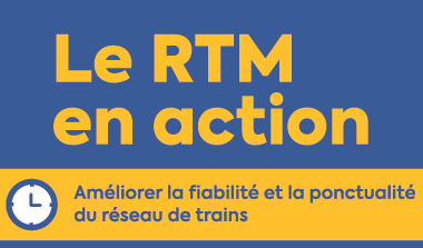 Le RTM en action - Améliorer la fiabilité et la ponctualité du réseau de train